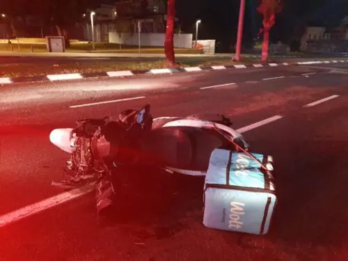 Tel Aviv: A pedestrian was seriously injured by a motorcycle, the rider was moderately-severely injured