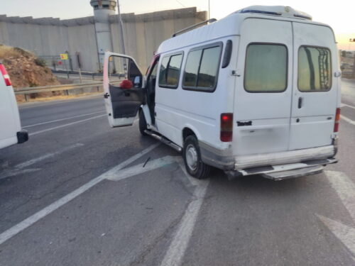 Attempted assault at the Hizma checkpoint, the forces fired at the vehicle 